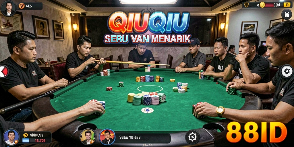 Tampilan menarik dalam permainan QiuQiu 88ID.