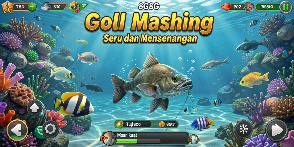 Tangkapan ikan besar di 8G8G, menunjukkan gameplay yang menarik.