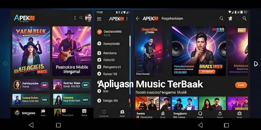 Tampilan gameplay APEK88 yang menampilkan interaksi seru dengan musik.