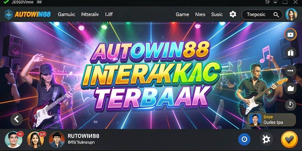 Screenshot gameplay AUTOWIN88 dengan elemen musik interaktif yang menarik.