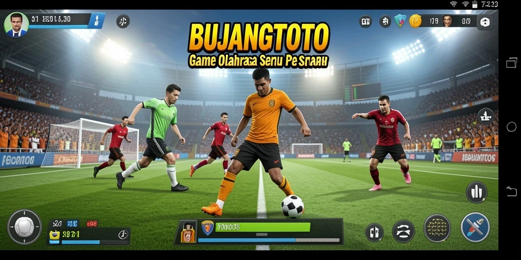 Tampilan seru dari gameplay <strong>BUJANGTOTO</strong> dengan aksi olahraga yang mendebarkan.