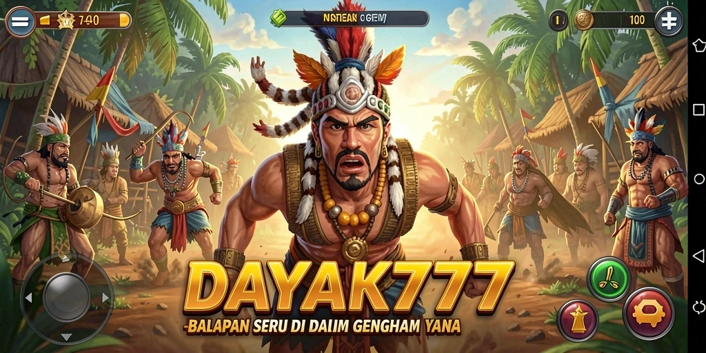 Screenshot gameplay DAYAK777 yang menampilkan balapan seru dan kendaraan beragam.