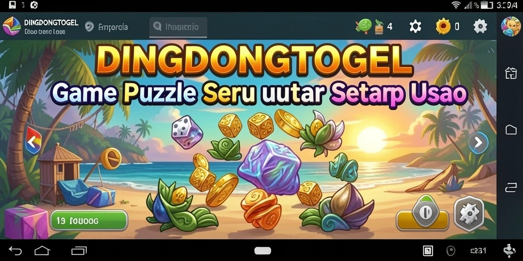 Tampilan gameplay seru DINGDONGTOGEL dengan berbagai tantangan puzzle.