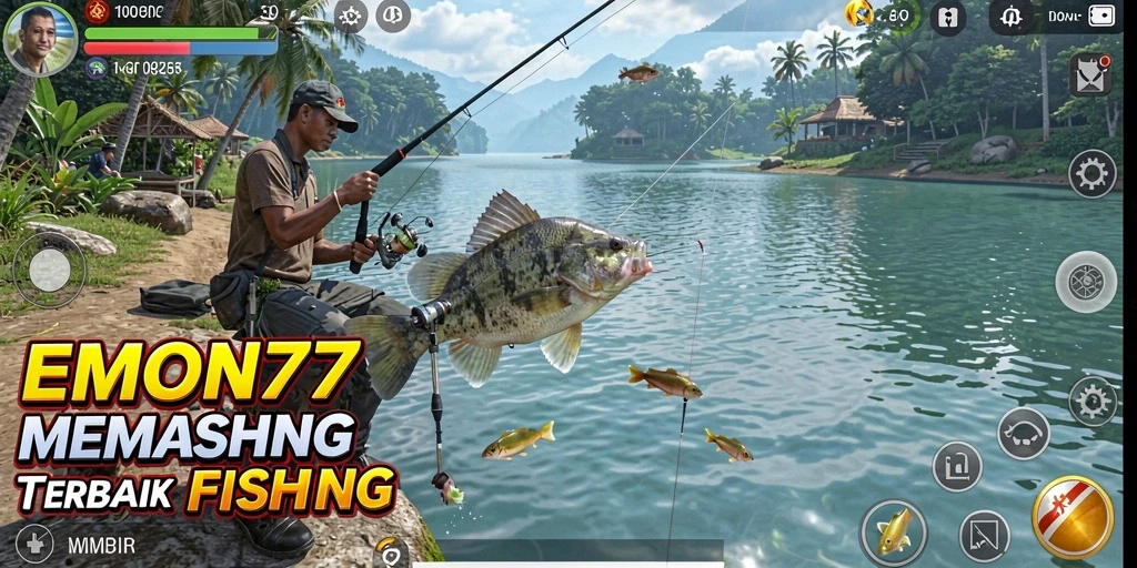 Tangkapan ikan besar dalam gameplay EMON77 yang mendebarkan.