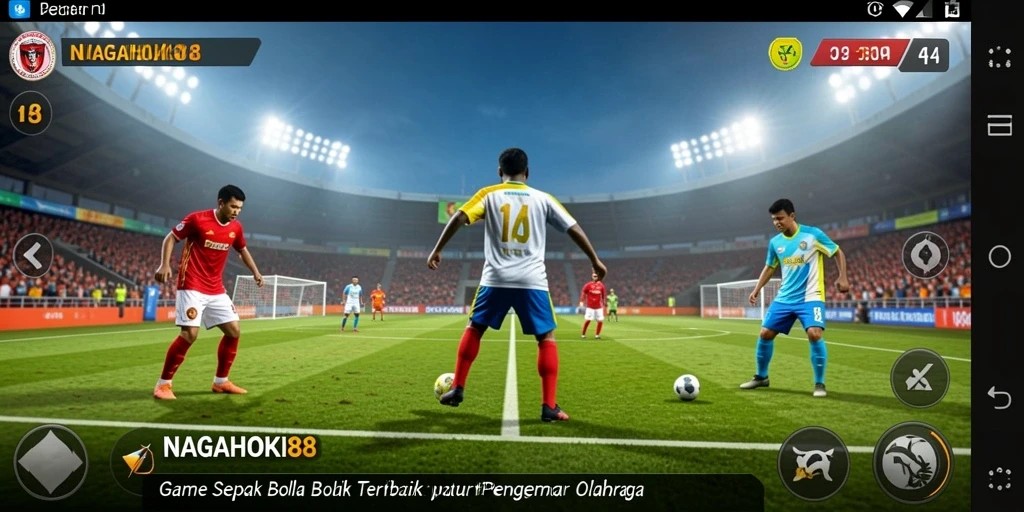 Tampilan gameplay NAGAHOKI88 dengan aksi seru di lapangan.