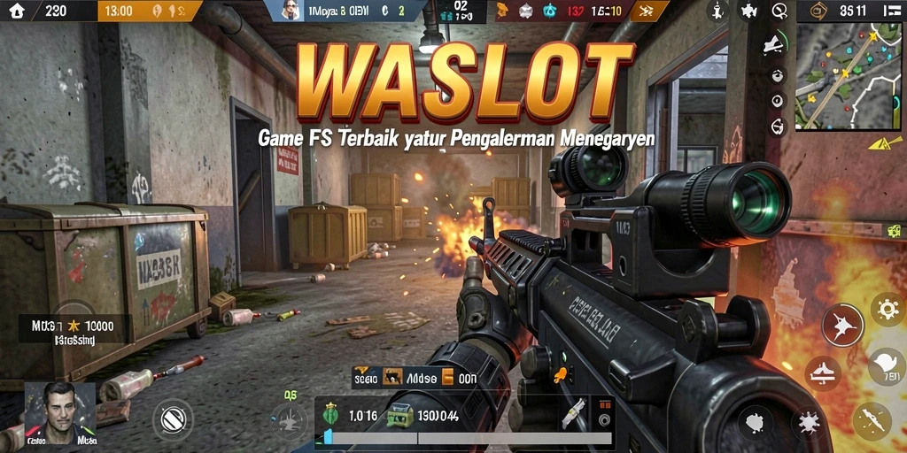 Tangkapan layar menunjukkan aksi menegangkan dalam WASLOT.